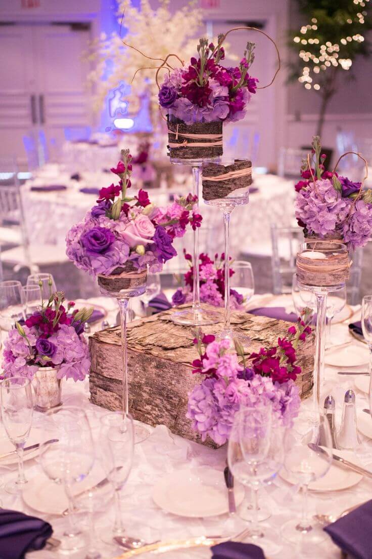 декорация  цветами свадебных столов