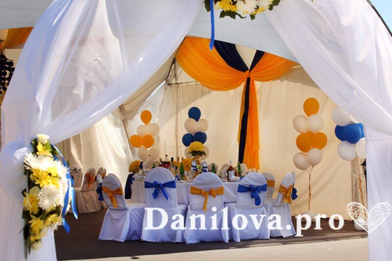 Декор шатра  для свадьбы